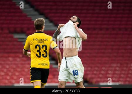 Kopenhagen, Dänemark, 08. März 2020. Michael Santos (18.) vom FC Kopenhagen beim 3F-Superliga-Spiel zwischen dem FC Kopenhagen und dem AC Horsens bei Telia parken. (Foto: Gonzales Foto - Dejan Obretkovic). Stockfoto