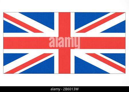 Natinal-Flagge des Vereinigten Königreichs. Stockfoto