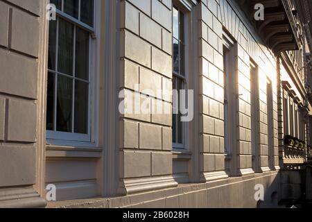 Wall of Frontage of Reform Club, private Members' Club, Pall Mall, London Stockfoto