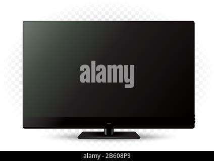 Moderne schwarze tv-Vorlage Stock Vektor