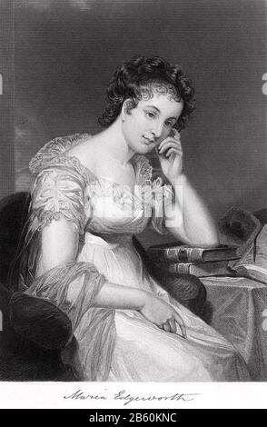 Maria EDGEWORTH (1768-1849) Anglo-Irischer Romanautor Stockfoto