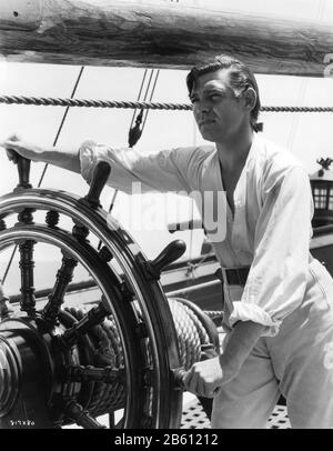 Clark GABLE Portrait as Fletcher Christian in MEUTERY ON THE BOUNTY 1935 Director FRANK LLOYD Book Charles Nordhoff and James Norman Hall Metro Goldwyn Mayer Stockfoto