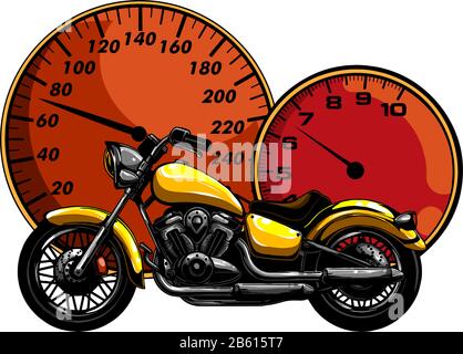 Ein Motorrad Racer sport Vector Illustration Design Stock Vektor