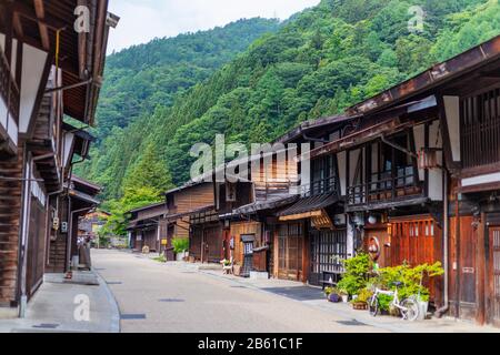 Japan, Honshu, Präfektur Nagano, Kiso-Tal, Nakasendo alte Poststadt Narai Stockfoto