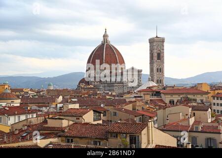 Florenz Italien mit seinem berühmten Dom und Belltower Stockfoto