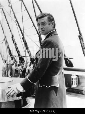 Clark GABLE Portrait as Fletcher Christian in MEUTERY ON THE BOUNTY 1935 Director FRANK LLOYD Book Charles Nordhoff and James Norman Hall Metro Goldwyn Mayer Stockfoto