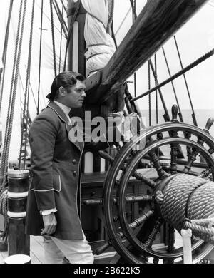 Clark GABLE Portrait as Fletcher Christian in MEUTERY ON THE BOUNTY 1935 Director FRANK LLOYD Book Charles Nordhoff and James Norman Hall Metro Goldwyn Mayer Stockfoto