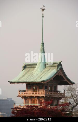 Japanischer Tempel Dach Stockfoto