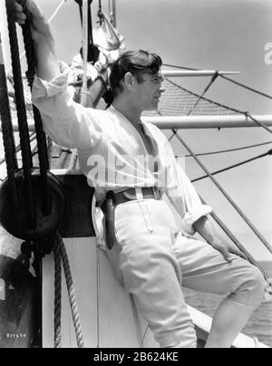 Clark GABLE Portrait as Fletcher Christian in MEUTERY ON THE BOUNTY 1935 Director FRANK LLOYD Book Charles Nordhoff and James Norman Hall Metro Goldwyn Mayer Stockfoto