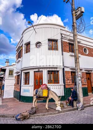 Straßen von Bogota in Kolumbien Stockfoto