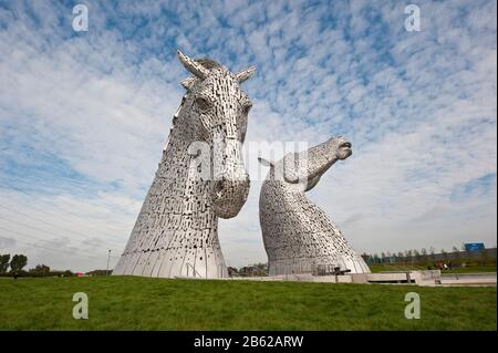 Die Kelpies, Falkirk, Schottland Stockfoto