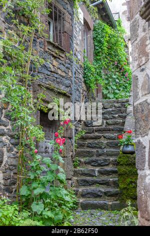 Altes Dorf in Burgund, Frankreich Stockfoto