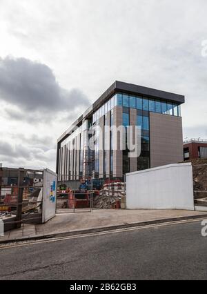 Bauarbeiten am Feethams House in Darlington, England, Großbritannien Stockfoto