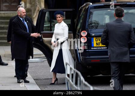 London, Großbritannien. März 2020. Die Countess of Wessex kommt in der Westminster Abbey an, um am Commonwealth Day an dem jährlichen Gottesdienst teilzunehmen. Kredit: Stephen Chung / Alamy Live News Stockfoto