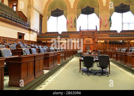 Inneres der gesetzgebenden Versammlung von Ontario Stockfoto