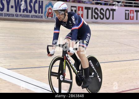 Benjamin Thomas vom französischen Omnium Der Männer - Punktefahren bei den von Tissot am 29. Februar 2020 auf dem Velodrom in Berlin präsentierten Radweltmeisterschaften 2020 der Rennstrecke 2020 - Foto Laurent Lairys/DPPI Stockfoto