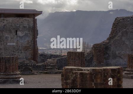 Veduta di Pompei Stockfoto