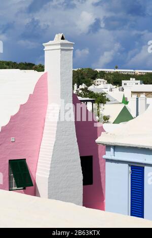 Long House, Somers' Wharf, Town of St. George, St. George's Parish, Bermuda Stockfoto