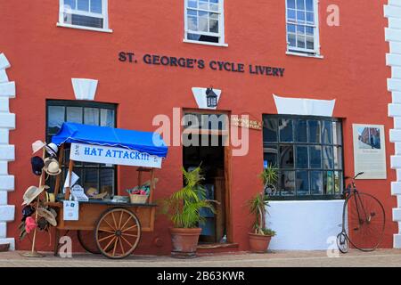 St. George's Cycle Livery, Town of St. George, St. George's Parish, Bermuda Stockfoto