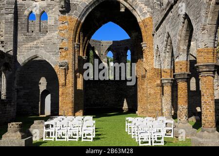 Unvollendete Kirche, Town of St. George, St. George's Parish, Bermuda Stockfoto