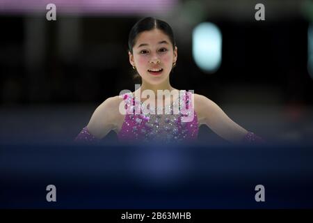 Alysa LIU aus den USA, während Des Ladies Short Program bei den ISU World Junior Figure Skating Championats 2020 in der Tondiraba-Eishalle, am 06. März 2020 in Tallinn, Estland. Credit: Raniero Corbelletti/AFLO/Alamy Live News Stockfoto