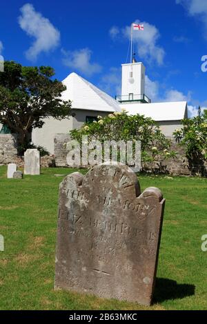 St. Peter's Church & Cemetery, Town of St. George, St. George's Parish, Bermuda Stockfoto