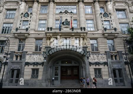 Außenansicht der Franz-Liszt-Musikhochschule Budapest, Ungarn Stockfoto