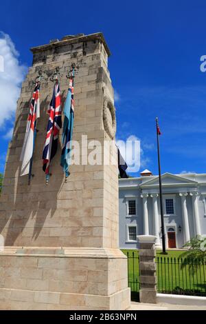 War Memorial, Cabinet Building, Hamilton City, Pembroke Parish, Bermuda Stockfoto