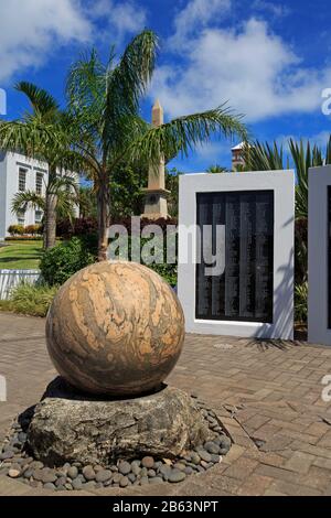 War Memorial, Cabinet Building, Hamilton City, Pembroke Parish, Bermuda Stockfoto