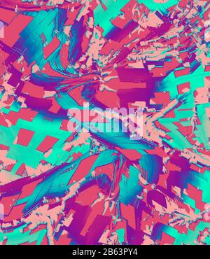 Abstraktes Malen digitaler Illustrationshintergrund Stockfoto