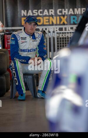 Avondale, Arizona, USA. März 2020. TY Dillon (13) geht auf die Strecke, um für den FanShield 500 auf dem Phoenix Raceway in Avondale, Arizona zu trainieren. (Bild: © Logan Arce/ASP) Stockfoto