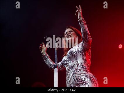 Delain Tritt bei Manchester O2 Ritz Auf Mit: Delain, Charlotte Wessels Where: Manchester, Großbritannien When: 07 Feb 2020 Credit: Sakura/WENN.com Stockfoto