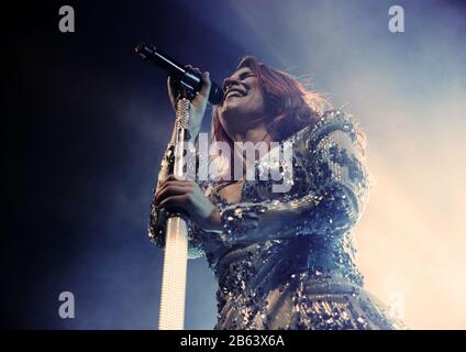 Delain Tritt bei Manchester O2 Ritz Auf Mit: Delain, Charlotte Wessels Where: Manchester, Großbritannien When: 07 Feb 2020 Credit: Sakura/WENN.com Stockfoto