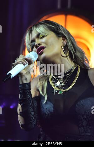 Mexiko-Stadt, Mexiko. Okt. 2019. Rita Ora bietet ein Showcase im Rahmen des American Express Gold Launching im Casino del Bosque in Mexiko-Stadt, Mexiko (Foto von Eyepix Group/Pacific Press) Credit: Pacific Press Agency/Alamy Live News Stockfoto