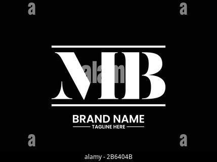 M B MB Initial Letter Logo Design Vektor-Vorlage, grafisches Alphabet Symbol für Corporate Business Identity Stock Vektor