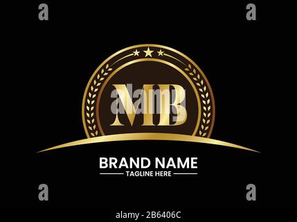 M B MB Initial Letter Logo Design Vektor-Vorlage, grafisches Alphabet Symbol für Corporate Business Identity Stock Vektor