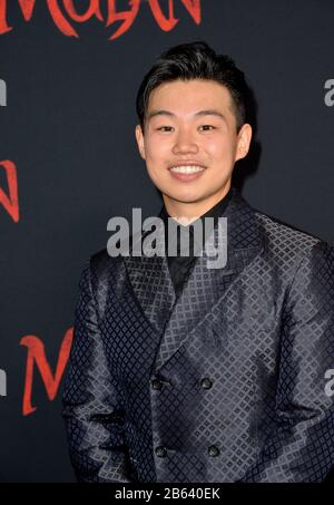 Los Angeles, USA. März 2020. Los ANGELES, CA: 09, 2020: Jun Yu bei der Weltpremiere von Disneys "Mulan" im El Capitan Theatre. Bildnachweis: Paul Smith/Alamy Live News Stockfoto