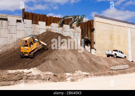 Bau von Freeway #4 Stecker, die Innenstadt von Orlando, Florida, USA Stockfoto