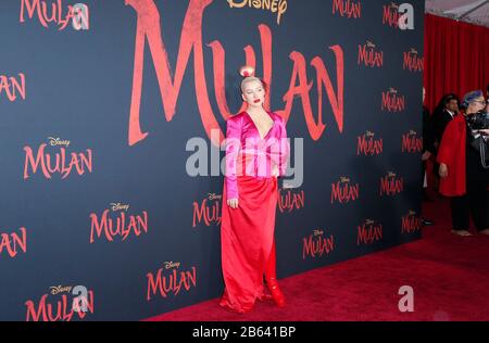 Hollywood, USA. März 2020. Rapsody Walking the Red teppich at Premiere Von Disneys "Mulan" am 9. März 2020 im Dolby Theatre in Hollywood, Kalifornien USA (Foto von Parisa Afshahi/Sipa USA) Credit: SIPA USA/Alamy Live News Stockfoto