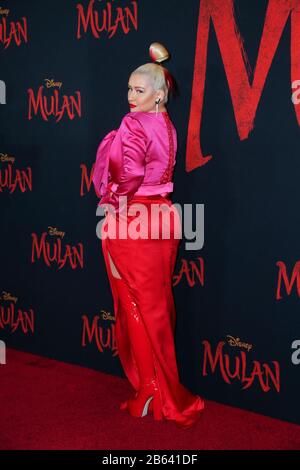 Hollywood, USA. März 2020. Rapsody Walking the Red teppich at Premiere Von Disneys "Mulan" am 9. März 2020 im Dolby Theatre in Hollywood, Kalifornien USA (Foto von Parisa Afshahi/Sipa USA) Credit: SIPA USA/Alamy Live News Stockfoto