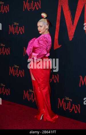 Hollywood, USA. März 2020. Rapsody Walking the Red teppich at Premiere Von Disneys "Mulan" am 9. März 2020 im Dolby Theatre in Hollywood, Kalifornien USA (Foto von Parisa Afshahi/Sipa USA) Credit: SIPA USA/Alamy Live News Stockfoto