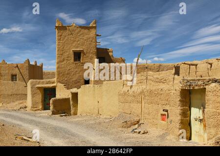Berberdörfer im marokkanischen Atlas Stockfoto
