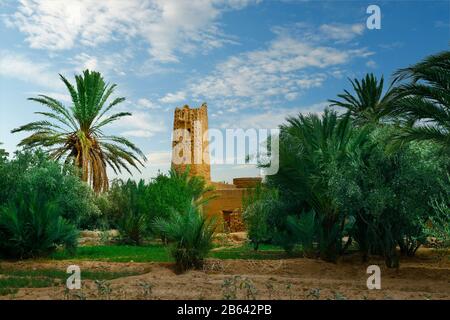 Berberdörfer im marokkanischen Atlas Stockfoto