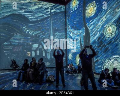 Exposition Imagine Van Gogh, Arsenal Art Contemporain, Montreal, Qc, Kanada Stockfoto