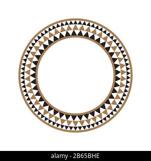 Ethnische afrikanische Stammes-runde Vektorgrafiken Stock Vektor