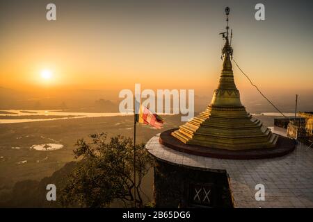 Ze Ka Bin Pagode, Myanmar, Asien. Stockfoto