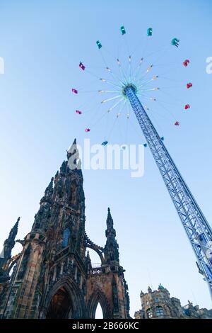 Sir Walter Scott Denkmal Princes Street edinburgh scotland UK united Kingdom Stockfoto