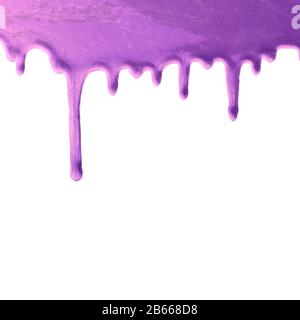Violettes Farbstreamen auf weißem Hintergrund, Wealth-Konzept Stockfoto