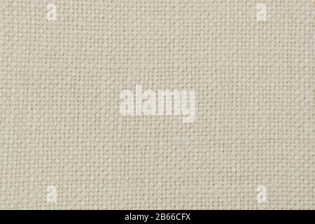 Weiße Leinen natürliche Gewebestruktur in hoher Auflösung Stockfoto