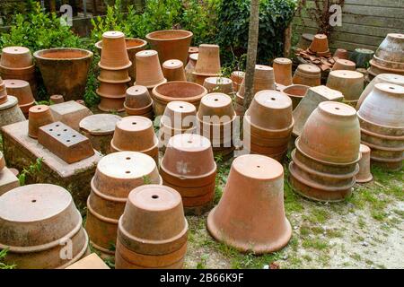 Ton-Töpfe Stockfoto